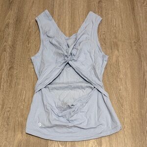 lululemon athletica Light Blue Twist Tank Top